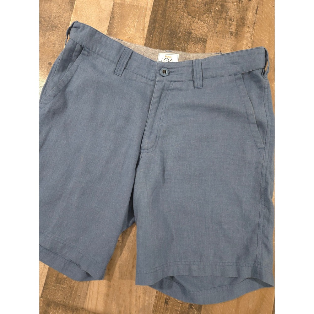RailRiders LOA Hemp Blend Travel Shorts Mens 34 Blue Recycled Polyester Hiking